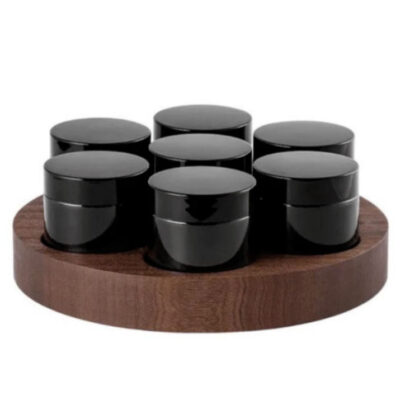 Set de 7 contenedores de vidrio para café