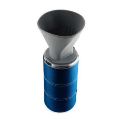 Set de chorreador cónico ultraliviano azul