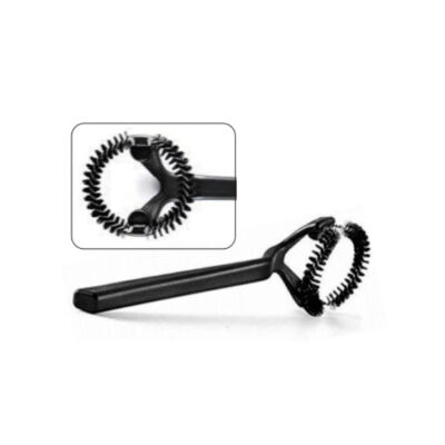 Cepillo de metal negro limpieza cabeza maquina de espresso