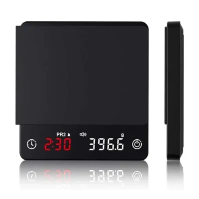 Balanza digital inteligente. Con temporizador, 2kg recargable (usb) barista dna
