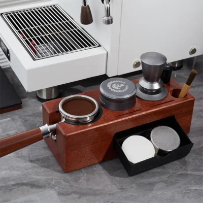 Estación de barista de madera con gaveta - Imagen 2