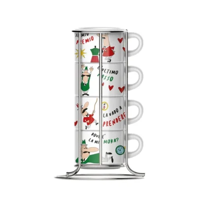 Set 4 tazas Bialetti
