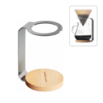 Estación de filtrado metal con base de madera Barista DNA